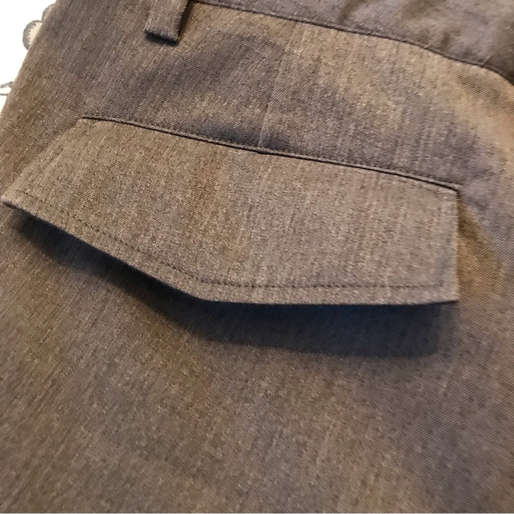 Banana Republic Martin Fit Gray Cuff Cropped Pants 12 - Picture 5 of 10